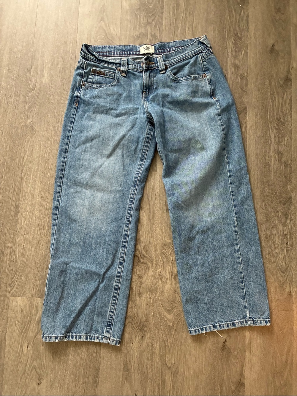 Urban Outfitters Straight Leg Jeans in Light Blue Wash